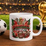 Bk Gift Portekiz Taraftar Temalı Dünya Futbol Kupası Tasarımlı Beyaz Kupa Bardak - 1 Adet