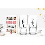 Bk Gift Renkli Baskılı Atatürk Temalı Ikili Rakı Bardağı ve Rakı Cep Kitabı Hediye Seti-22