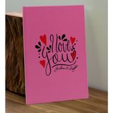 Bk Gift Sevgiliye Özel Isimli Pembe Defter ve Fuşya Cam Matara Hediye Seti-13, Sevgiliye Hediye, Sevgililer Günü, Yeni iş hediyesi