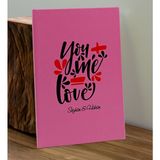 Bk Gift Sevgiliye Özel Isimli Pembe Defter ve Fuşya Cam Matara Hediye Seti-15, Sevgiliye Hediye, Sevgililer Günü, Yeni iş hediyesi