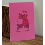 Bk Gift Sevgiliye Özel Isimli Pembe Defter ve Fuşya Cam Matara Hediye Seti-3, Sevgiliye Hediye, Sevgililer Günü, Yeni iş hediyesi