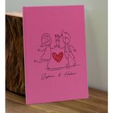 Bk Gift Sevgiliye Özel Isimli Pembe Defter ve Fuşya Cam Matara Hediye Seti-6, Sevgiliye Hediye, Sevgililer Günü, Yeni iş hediyesi