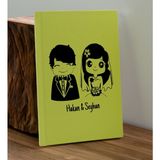 Bk Gift Sevgiliye Özel Isimli Sarı Defter ve Cam Matara Hediye Seti-1, Sevgiliye Hediye, Sevgililer Günü, Yeni Iş Hediyesi