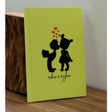 Bk Gift Sevgiliye Özel Isimli Sarı Defter ve Cam Matara Hediye Seti-16, Sevgiliye Hediye, Sevgililer Günü, Yeni Iş Hediyesi