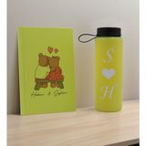 Bk Gift Sevgiliye Özel İsimli Sarı Defter ve Cam Matara Hediye Seti 3 Sevgiliye Hediye Sevgililer Günü Yeni Iş Hediyesi
