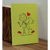 Bk Gift Sevgiliye Özel Isimli Sarı Defter ve Cam Matara Hediye Seti-9, Sevgiliye Hediye, Sevgililer Günü, Yeni Iş Hediyesi