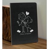 Bk Gift Sevgiliye Özel Isimli Siyah Defter ve Kırmızı Cam Matara Hediye Seti-4, Sevgiliye Hediye, Sevgililer Günü, Yeni iş hediyesi
