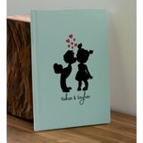 Bk Gift Sevgiliye Özel Isimli Su Yeşili Defter ve Yeşil Cam Matara Hediye Seti-16, Sevgiliye Hediye, Sevgililer Günü, Yeni Iş Hediyesi