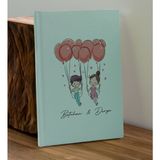 Bk Gift Sevgiliye Özel Isimli Su Yeşili Defter ve Yeşil Cam Matara Hediye Seti-2, Sevgiliye Hediye, Sevgililer Günü, Yeni Iş Hediyesi