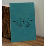 Bk Gift Sevgiliye Özel Isimli Turkuaz Defter ve Cam Matara Hediye Seti 8