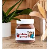 Bk Gift Sevgiliye Özel Isimli ve Fotoğraflı Nutella 400 gr