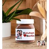 BK Gift Sevgiliye Özel İsimli ve Karikatürlü Nutella 400gr., Sevgiliye Hediye, Sevgililer Günü Hediye, Doğum Günü Hediyesi-7