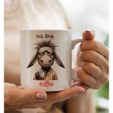 BK Gift Sevimli Çizim Önce Kahve Tasarımlı Beyaz Kupa-6, Arkadaşa Hediye, Sevgiliye Hediye