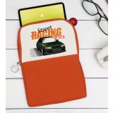 BK Gift Street Racing Tasarımlı Taşınabilir Koruyucu Tablet Kılıfı & Organizer Çanta - Turuncu-1