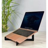 BK Gift Taşınabilir Ahşap Siyah Notebook Laptop Standı