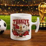 Bk Gift Türkiye Taraftar Temalı Dünya Futbol Kupası Tasarımlı Hammer Kupa Bardak-1 Tek Yürek Milli Takım Ruhu - 1 Adet