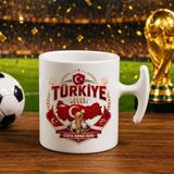 Bk Gift Türkiye Taraftar Temalı Dünya Futbol Kupası Tasarımlı Hammer Kupa Bardak-2 Tek Yürek Milli Takım Ruhu - 1 Adet