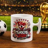 Bk Gift Türkiye Taraftar Temalı Dünya Futbol Kupası Tasarımlı Hammer Kupa Bardak-4 Tek Yürek Milli Takım Ruhu - 1 Adet