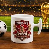 Bk Gift Türkiye Taraftar Temalı Dünya Futbol Kupası Tasarımlı Hammer Kupa Bardak-5 Tek Yürek Milli Takım Ruhu - 1 Adet