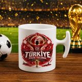 Bk Gift Türkiye Taraftar Temalı Dünya Futbol Kupası Tasarımlı Hammer Kupa Bardak-6 Tek Yürek Milli Takım Ruhu - 1 Adet