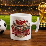 Bk Gift Türkiye Taraftar Temalı Dünya Futbol Kupası Tasarımlı Hammer Kupa Bardak-7 Tek Yürek Milli Takım Ruhu - 1 Adet