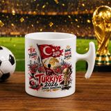 Bk Gift Türkiye Taraftar Temalı Dünya Futbol Kupası Tasarımlı Hammer Kupa Bardak-8 Tek Yürek Milli Takım Ruhu - 1 Adet