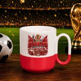 Bk Gift Türkiye Taraftar Temalı Dünya Futbol Kupası Tasarımlı Kırmızı Joyful Kupa Bardak-9 Tek Yürek Milli Takım Ruhu - 1 Adet