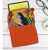 BK Gift Woman Art Tasarımlı Taşınabilir Koruyucu Tablet Kılıfı & Organizer Çanta - Turuncu-1