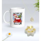 BK Gift Yılbaşı Hediyesi Bk Gift Kişiye Özel Yeni Yıl Tasarımlı Beyaz Kupa Bardak, Kar Tanesi Kolye ve Kar Tanesi Mum Hediye Seti-2, Sevgiliye Hediye, Arkadaşa Hediye