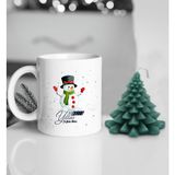 BK Gift Yılbaşı Hediyesi Bk Gift Kişiye Özel Yeni Yıl Tasarımlı Beyaz Kupa Bardak ve Kokulu Çam Ağacı Mum Hediye Seti-7, Sevgiliye Hediye, Arkadaşa Hediye