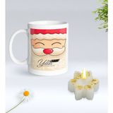 BK Gift Yılbaşı Hediyesi Bk Gift Kişiye Özel Yeni Yıl Tasarımlı Beyaz Kupa Bardak ve Kokulu Kar Tanesi Mum Hediye Seti-9, Sevgiliye Hediye, Arkadaşa Hediye