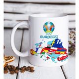 BK Home Euro 2020 Özel Tasarım Beyaz Kupa Bardak