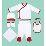 Bk Kids 6 Parça Yenidoğan Hastane Çıkışı-2, Bebek Kıyafeti, Yeni Doğan Bebek Hediyesi, Bebek Elbise Giyim Seti - Beyaz