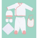Bk Kids 6 Parça Yenidoğan Hastane Çıkışı-3, Bebek Kıyafeti, Yeni Doğan Bebek Hediyesi, Bebek Elbise Giyim Seti - Renkli