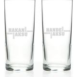 Bk Kişiye Özel 2'li Isimli Rakı Bardağı Seti - 20