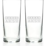 Bk Kişiye Özel 2'li Isimli Rakı Bardağı Seti - 21