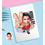 BK Kişiye Özel Bay Karikatürlü Beyaz Defter-33