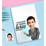 BK Kişiye Özel Bay Kolay Yetişmiyor Karikatürlü Beyaz Defter-2