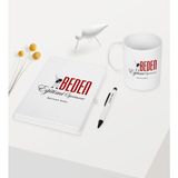 Bk Kişiye Özel Beden Eğitimi Öğretmeni Temalı Beyaz Defter Kalem Kupa Seti - 1