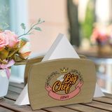 BK Kişiye Özel Big Chef Tasarımlı Lüks Ahşap Peçetelik-3