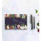 BK Kişiye Özel Cam Kesme ve Sunum Tablası 20X30CM Model 12