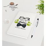 BK Kişiye Özel Canım Babam Tasarımlı 9X14CM Beyaz Defter ve Kalem Seti - Model 5