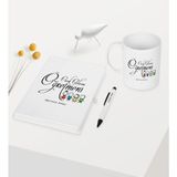 Bk Kişiye Özel Çocuk Gelişimi Öğretmeni Temalı Beyaz Defter Kalem Kupa Seti - 2