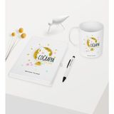 Bk Kişiye Özel Coğrafya Öğretmeni Temalı Beyaz Defter Kalem Kupa Seti - 3