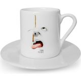 BK Kişiye Özel Cute Face Tasarımlı Türk Kahvesi Fincanı - 1