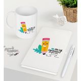 Bk Kişiye Özel En Iyi Öğretmen Beyaz Defter Kalem Kupa Seti-10