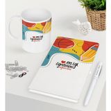 Bk Kişiye Özel En Iyi Öğretmen Beyaz Defter Kalem Kupa Seti-5