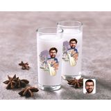 BK Kişiye Özel Erkek Karikatürlü Ikili Rakı Bardağı Seti-1