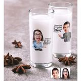 BK Kişiye Özel Erkek ve Bayan Kolay Yetişmiyor Karikatürlü Ikili Rakı Bardağı Seti-2