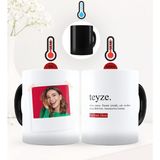 BK Kişiye Özel Fotoğraflı Teyze Anlamı Sihirli Kupa Bardak - 2